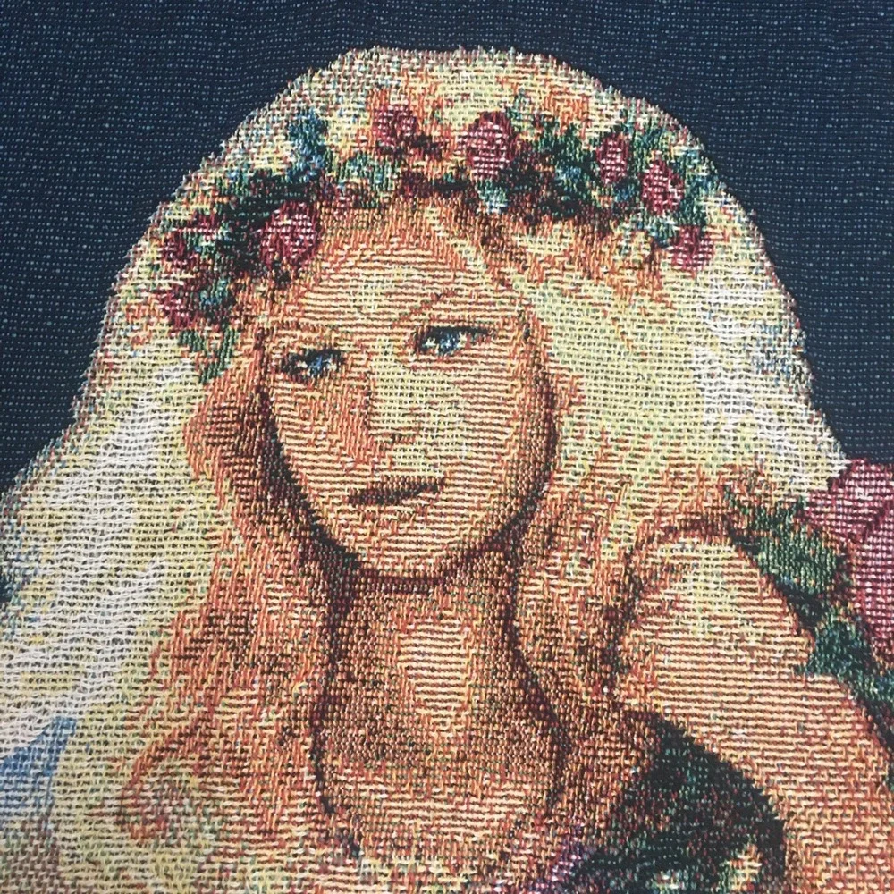 Vintage Large Throw Blanket Messenger Of Love By Mary St Clair NWT 51